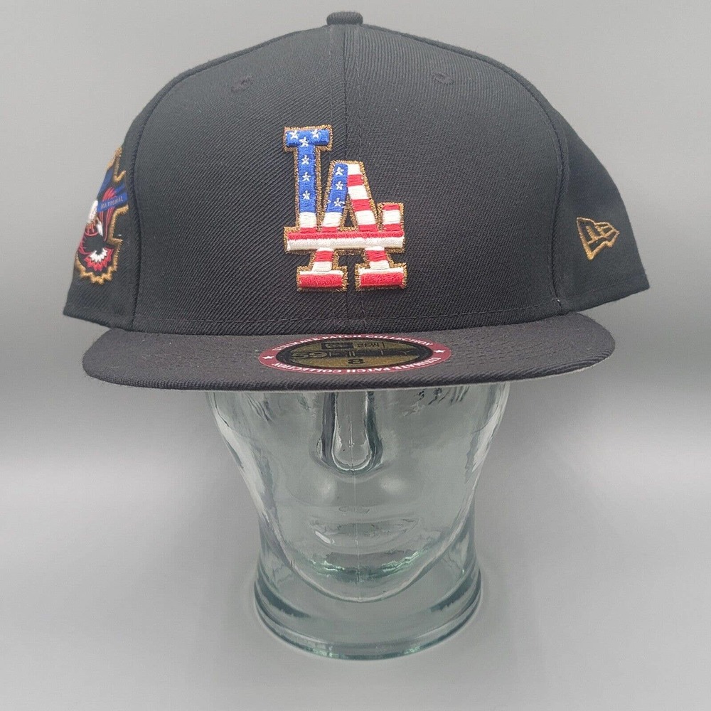 New Era LA Dodgers Ultimate Patch Collection Fitted Hat Size 8 Rare 100% Wool!